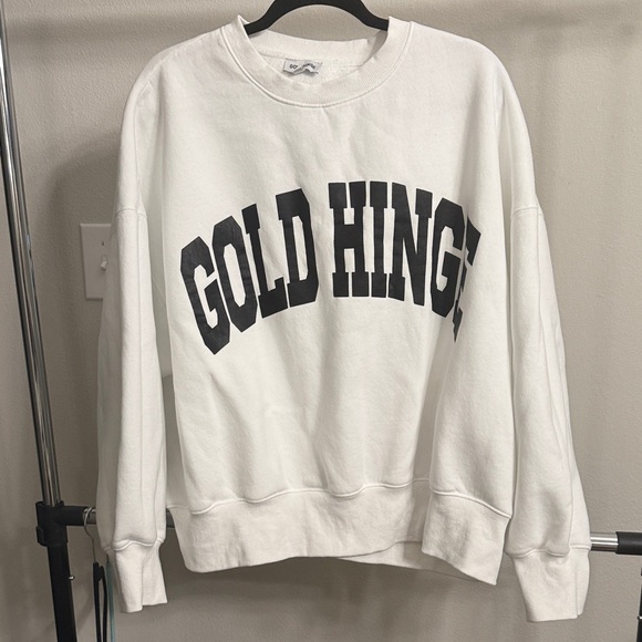 Gold Hinge White Sweater - Picture 1 of 2